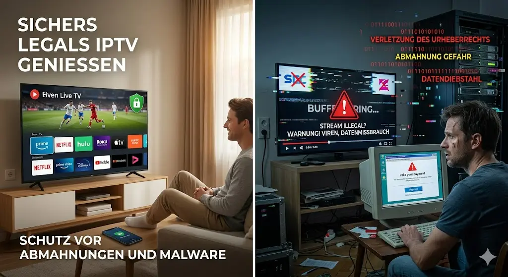 IPTV illegal Risiken, Strafen & legale Alternativen