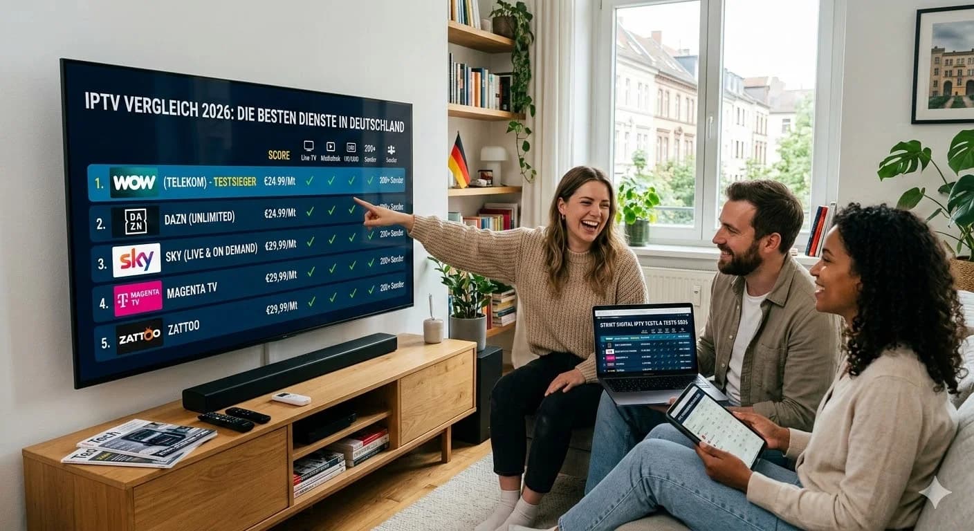 IPTV Anbieter Vergleich 2026 Beste Dienste & Testsieger in Deutschland